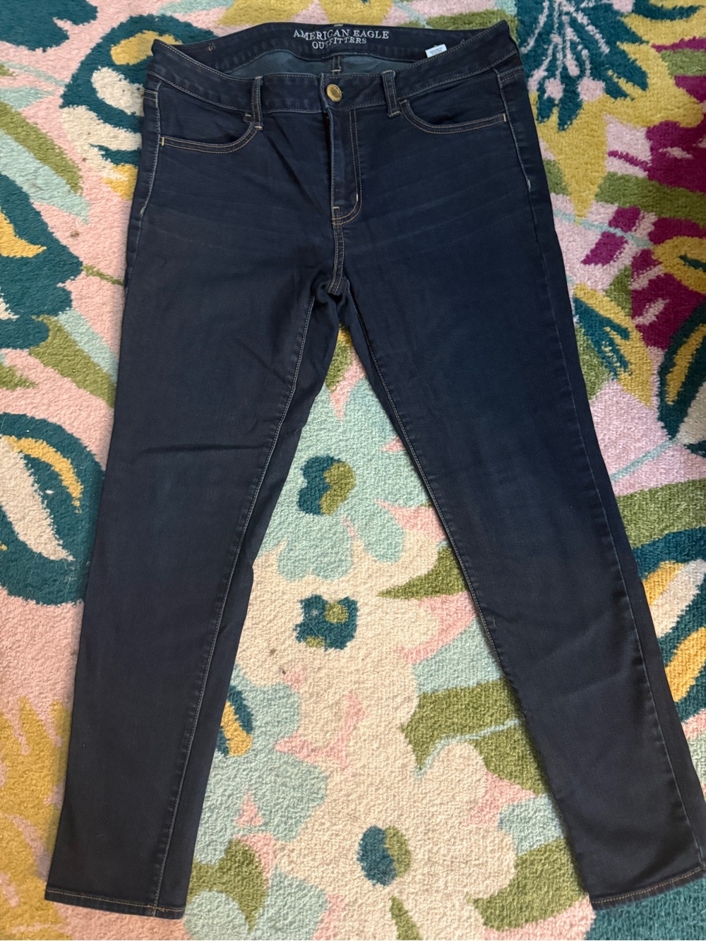 American Eagle Outfitters Navy Jegging Skinny Jeans - size 12 Reg